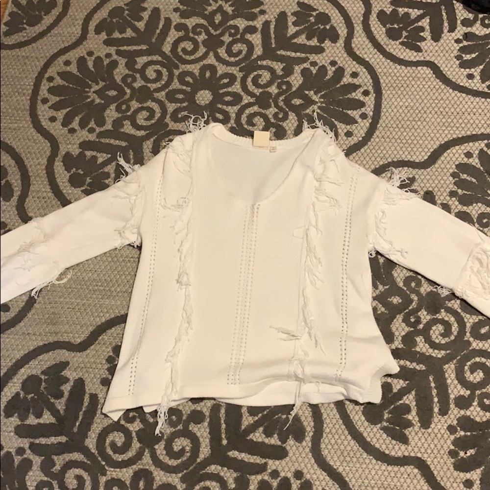 Fringe sweater!